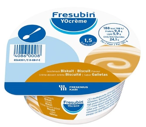 Фрезубин йогурт, смесь, 125 г, 4 шт, бисквит фото