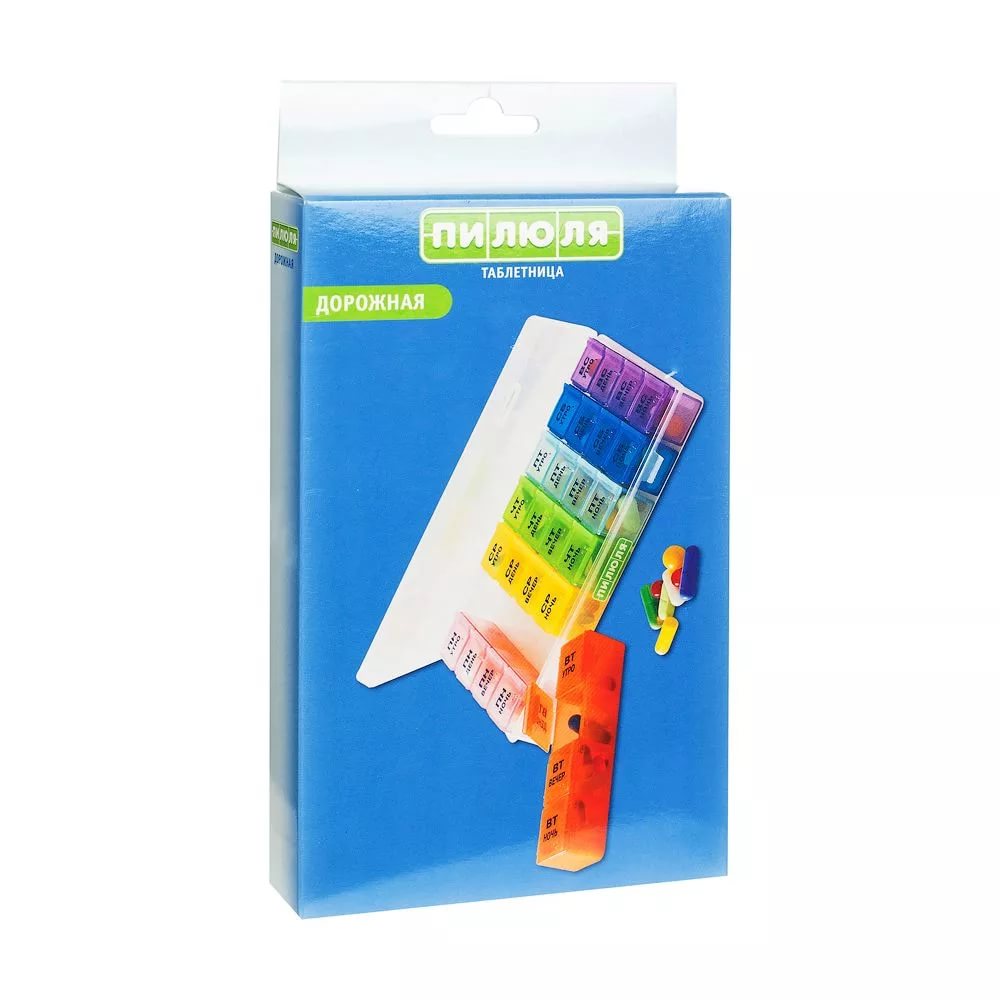 Таблетница Пилюля на 7 дней домашняя, 1 шт, арт. 3746 фото