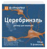 Церебринэль, раствор для инъекций, 10 мл, 5 шт. фото 