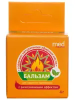 Medresponse Бальзам с разогревающим эффектом, бальзам, 4 г, 1 шт. фото 1