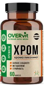 OVERvit Хрома пиколинат, капсулы, 60 шт. фото