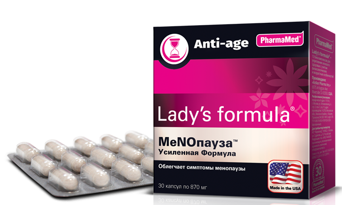 Lady’s formula Менопауза усиленная формула, 870 мг, капсулы, 30 шт. фото