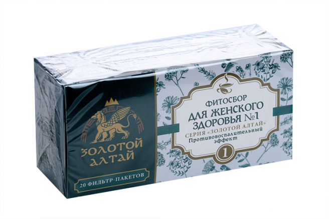 Золотой Алтай Для женского здоровья сбор №1, фиточай, 1.5 г, 20 шт, противовоспалительный эффект фото