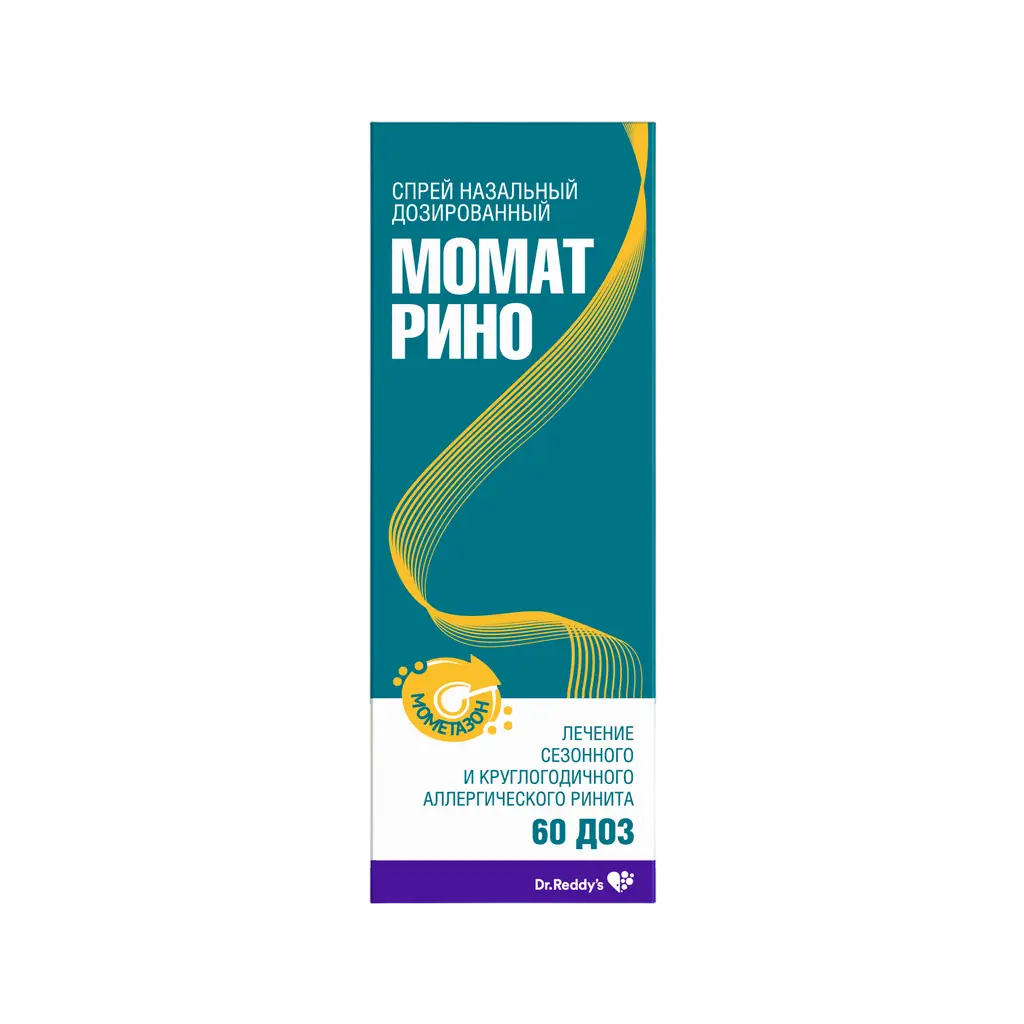 Момат Рино, 50 мкг/доза, спрей назальный дозированный, 1 шт, 60 доз фото