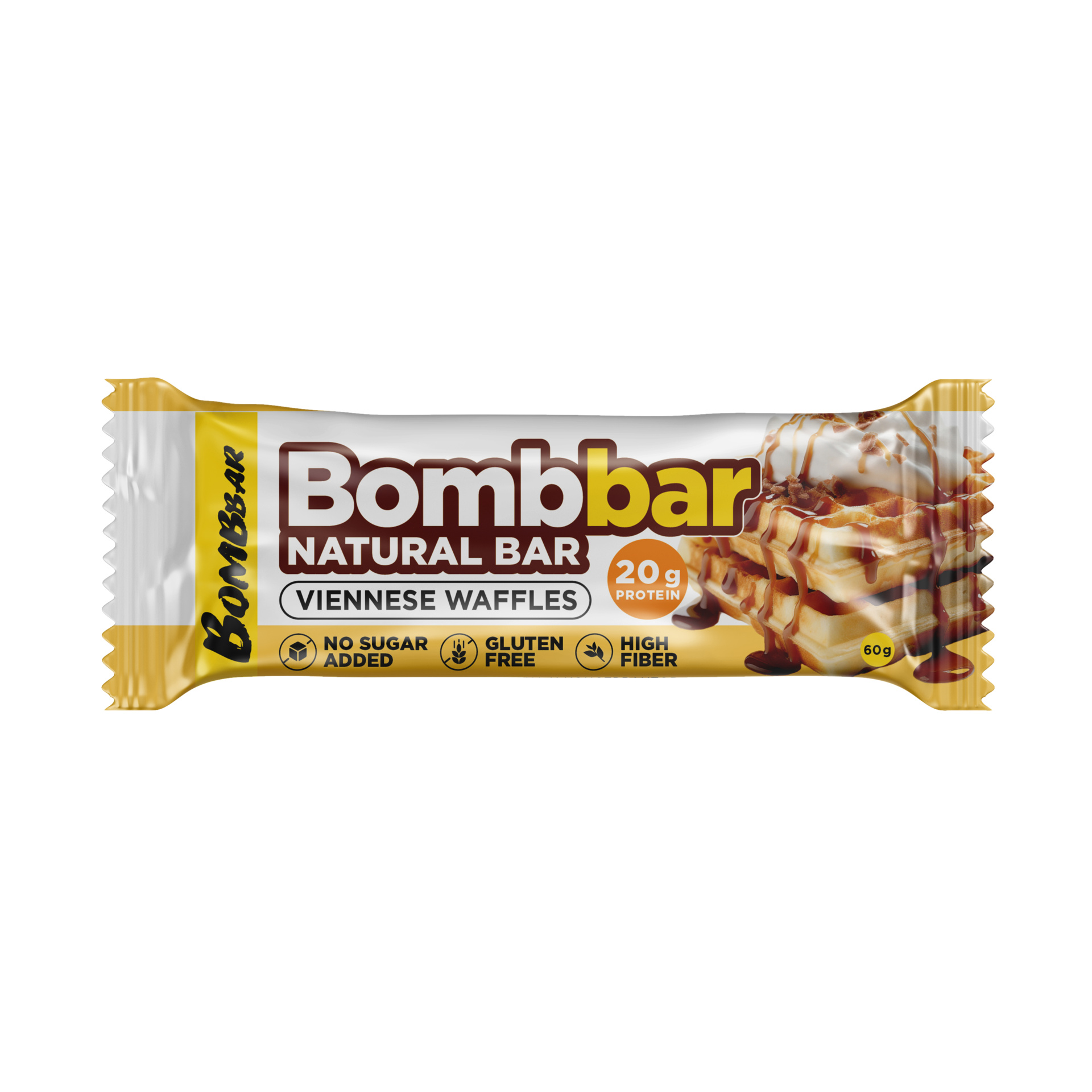 Bombbar Батончик протеиновый, батончик, 60 г, 1 шт, венские вафли фото