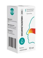 Оксиметазолин АВВА, 0.1 мг/мл, капли назальные, 10 мл, 1 шт. фото