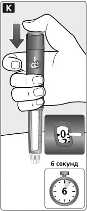 Инструкция по применению Тресиба ФлексТач, 100 ЕД/мл, раствор для подкожного введения, 3 мл, 5 шт. - схема 14