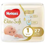 Huggies Elite Soft Подгузники детские одноразовые, р. 1, 27 шт, 1-5 кг фото