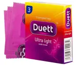 Презервативы Duett Ultra Light, 3 шт, особо тонкие фото