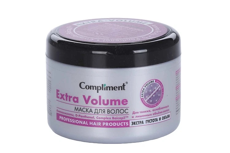 Compliment Extra volume маска для тонких и ослабленных волос, маска, 500 мл, 1 шт. фото