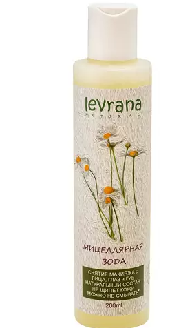Levrana Мицеллярная вода, мицеллярная вода, 200 мл, 1 шт, с ромашкой фото