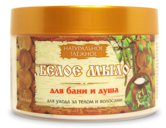 Floresan Белое мыло таежное для тела и волос, 450 г, 1 шт, Ф-39 фото