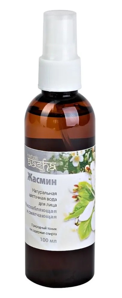 Aasha herbals вода цветочная натуральная для лица, 100 мл, 1 шт, жасмин фото