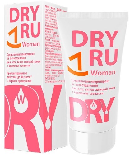 Dry Ru woman, антиперспирант, 50 мл, 1 шт, с ароматом свежести фото
