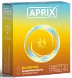 Aprix Anatomic презервативы, презерватив, 3 шт, анатомической формы фото