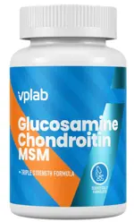 Vplab Глюкозамин и Хондроитин МСМ, 1300 мг, таблетки, 180 шт. фото 