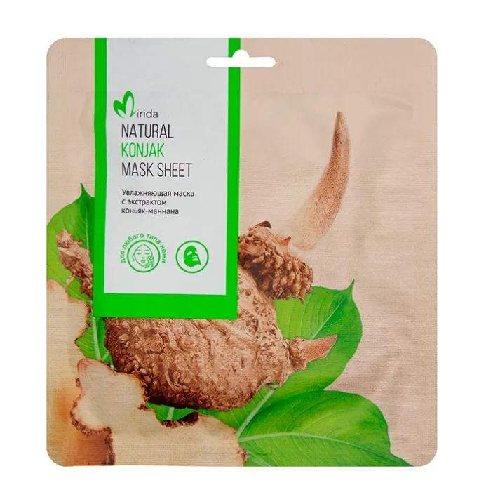 Mirida маска для лица увлажняющая с экстрактом коньяк-маннана, маска для лица, 1 шт. фото
