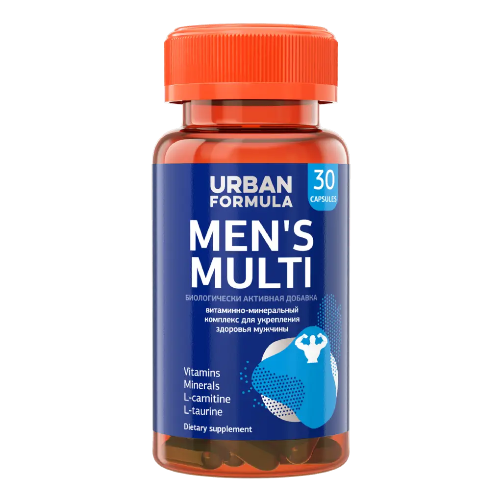 Urban Formula Men's Multi Витаминно-минеральный комплекс для мужчин, капсулы, 30 шт. фото