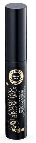 Planeta Organica Brow bar моделирующий воск для бровей, 15 мл, 1 шт, темный шоколад фото