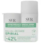 SVR Spirial Roll-on, дезодорант-ролик, 50 мл, 2 шт, + сменный блок фото