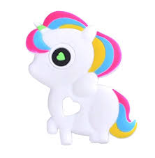 Бусинка прорезыватель силиконовый Единорог, 1 шт, в ассортименте, арт. 1882 фото