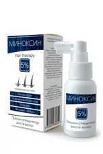 Миноксин Лосьон-стимулятор роста волос, 5%, лосьон для укрепления волос, 50 мл, 1 шт. фото