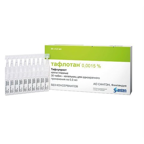 Тафлотан, 0.0015%, капли глазные, 0.3 мл, 30 шт. фото