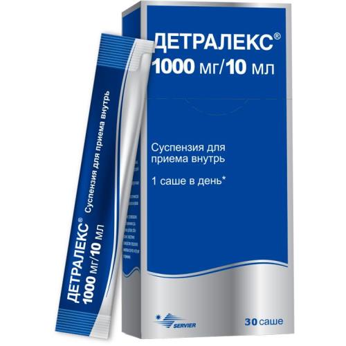 Детралекс, 1000 мг/10 мл, суспензия для приема внутрь, 10 мл, 30 шт. фото