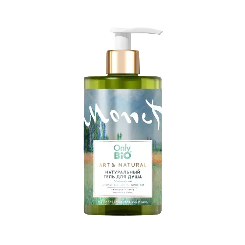 Only bio art&natural гель для душа натуральный освежающий ароматные цветы живерни, гель для душа, 420 мл, 1 шт. фото