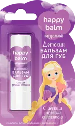 FitoКосметик happy balm Бальзам для губ детский с легким розовым оттенком, бальзам для губ, 3.6 г, 1 шт. фото
