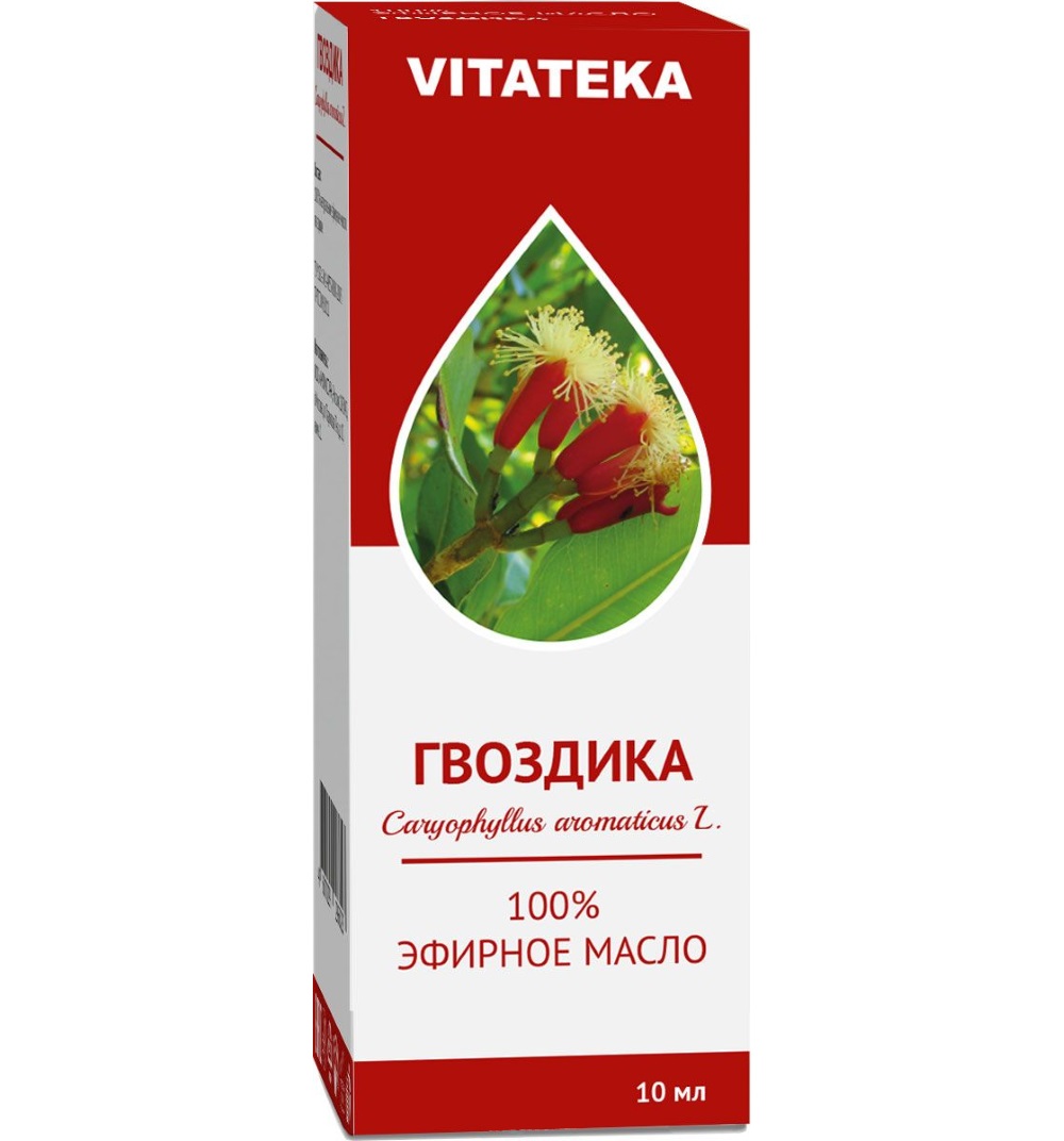 Витатека Масло Гвоздики эфирное, масло эфирное, 10 мл, 1 шт. фото