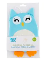 Roxy-kids Махровая мочалка-рукавичка Baby Owl, 1 шт, арт. RBS-003 фото