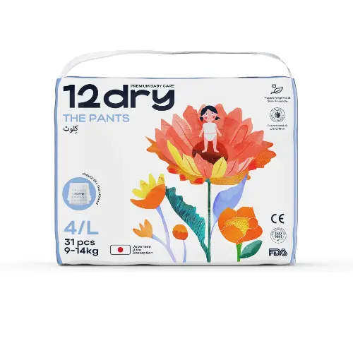12Dry подгузники-трусики детские, L, 31 шт, 9-14 кг фото