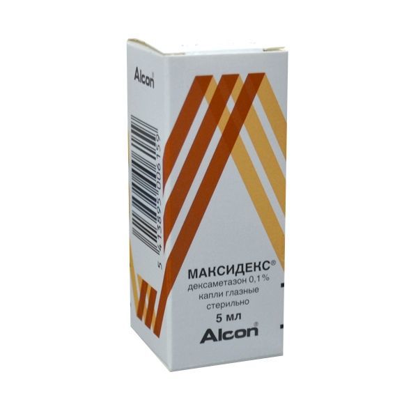 Максидекс, 0.1%, капли глазные, 5 мл, 1 шт. фото