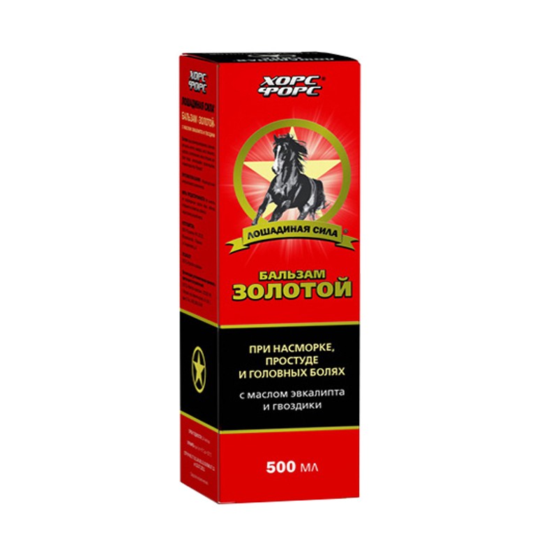 Лошадиная сила Бальзам золотой, бальзам, 500 мл, 1 шт. фото