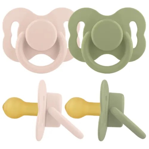 Lubby Just Пустышка латексная с круглым соском, 0+ мес, 2 шт, арт. 31836 фото