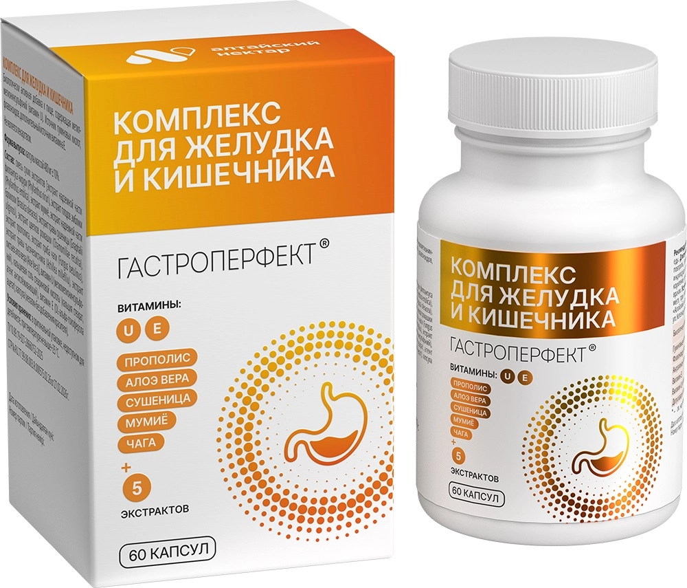 Гастроперфект Комплекс для желудка и кишечника, капсулы, 60 шт. фото