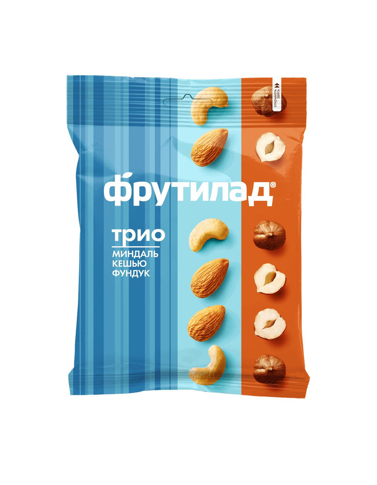 Фрутилад трио смесь ореховая, 35 г, 1 шт, миндаль + кешью + фундук фото
