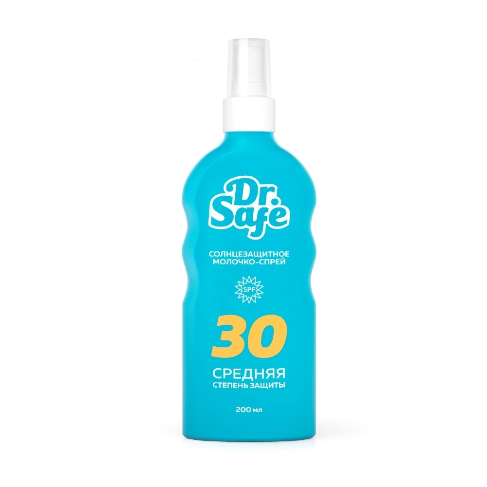 Dr. Safe Молочко-спрей солнцезащитный SPF 30, молочко солнцезащитное, 200 мл, 1 шт. фото
