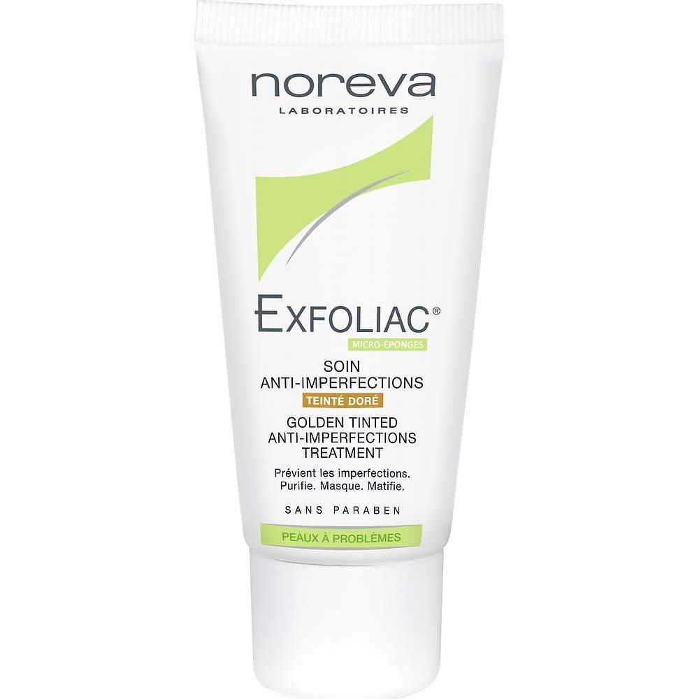 Noreva Exfoliac Тональный матирующий крем, крем для лица, 30 мл, 1 шт, золотой тон фото