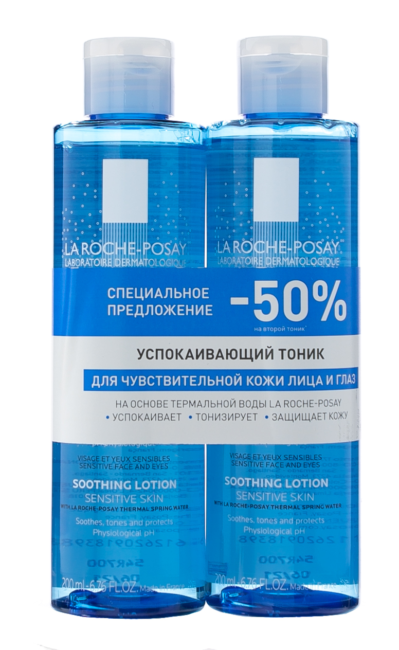 La Roche-Posay успокаивающий тоник, тоник для лица, 200 мл, 2 шт. фото