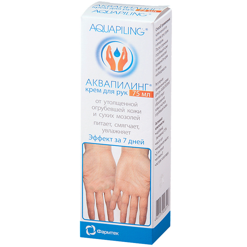 Аквапилинг крем для рук, крем, 75 мл, 1 шт. фото