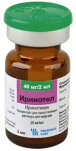 Иринотел, 20 мг/мл, концентрат для приготовления раствора для инфузий, 2 мл, 1 шт. фото