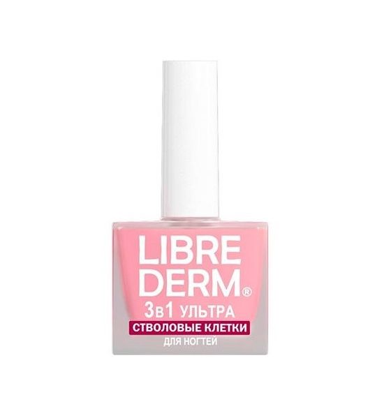 Librederm Лак 3 в 1 Стволовые клетки, лак для ногтей, 10 мл, 1 шт. фото