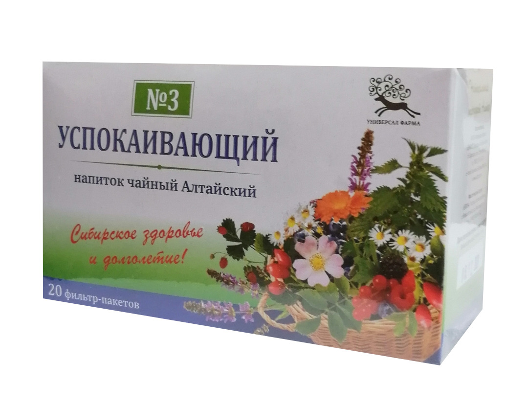 Чайный напиток Алтайский №3 Успокаивающий, фиточай, 1.5 г, 20 шт. фото