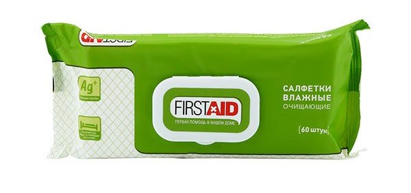 Ферстэйд Салфетки влажные очищающие, 60 шт. фото