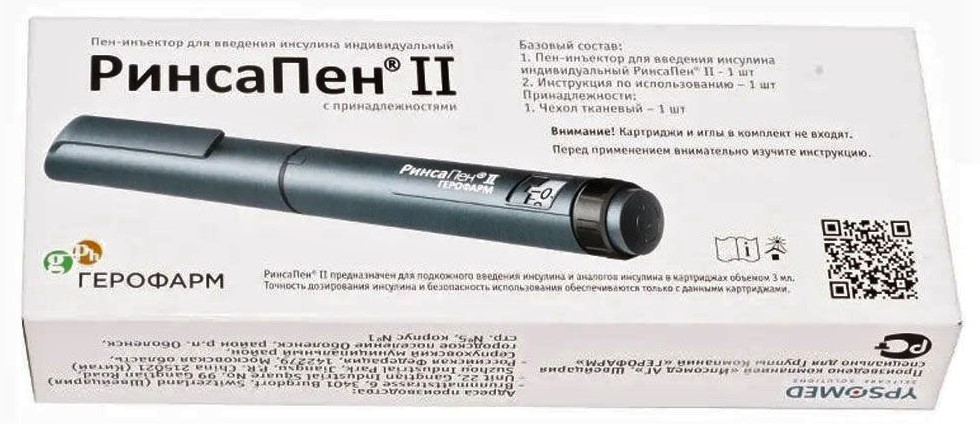 РинсаПен II инъектор для введения инсулина, шприц-ручка, 1 шт. фото