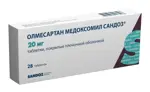 Олмесартан медоксомил Сандоз, 20 мг, таблетки, покрытые пленочной оболочкой, 28 шт. фото