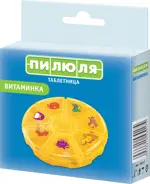 Таблетница Пилюля на неделю Витаминка, 1 шт, круглой формы фото