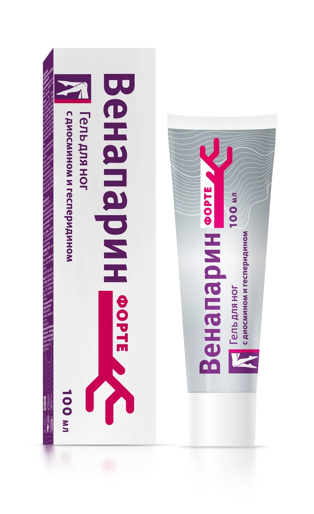 Венапарин форте, гель для ног, 100 мл, 1 шт, с охлаждающим эффектом фото